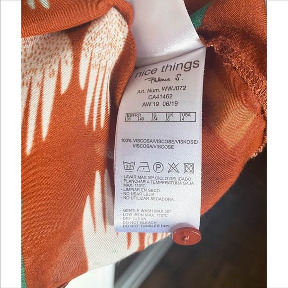 Nice Things Woodland Print Long Sleeve Blouse - Picture 8 of 8